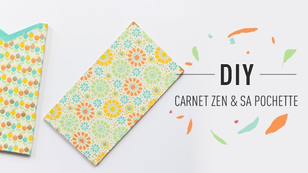 Reliure japonaise, le tuto du carnet et sa jolie pochette