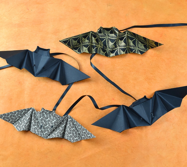 Origami chauve souris facile