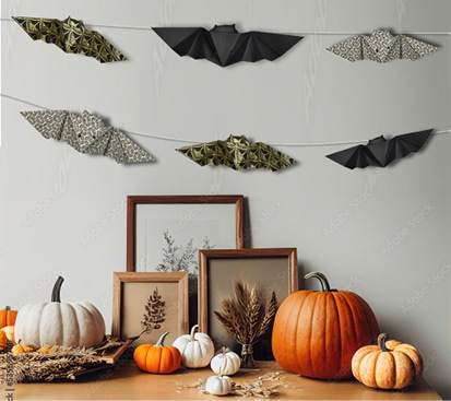 Origami chauve souris facile